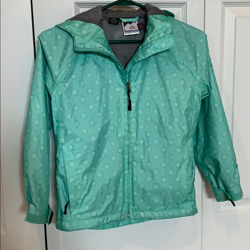McKinley youth raincoat, size small.
